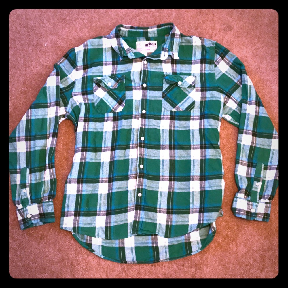 Urban pipeline green XL flannel